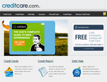 Tablet Screenshot of creditcare.com